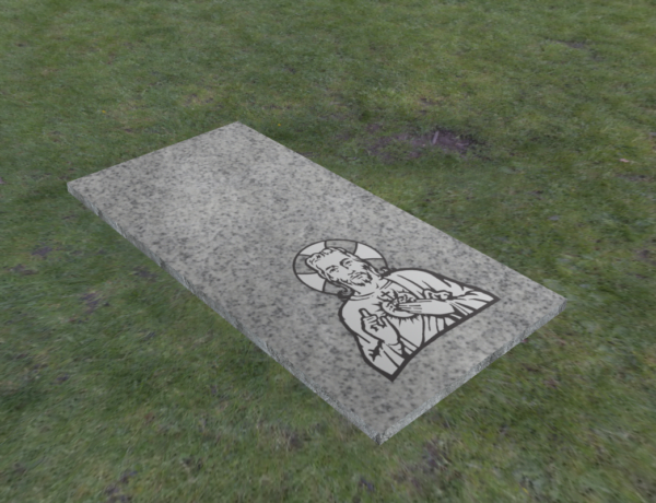 Large Ledger Gravestone (8' x 3' x 4")